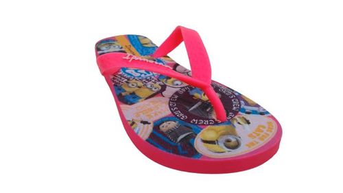 Chinelo Dedo Infantil Ipanema Minions Aj340 - Rosa/Amarelo