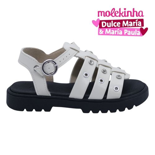 Sandália Rasteira Molekinha 2344.146 Branco