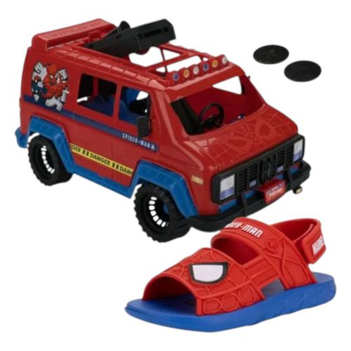 Sandália Grendene Kids Homem Aranha 23222 Azul nº 25 e 28