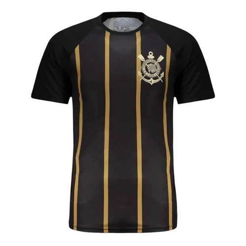 Camiseta Coimbra Corinthians Masc. Reglan 33104 Preto