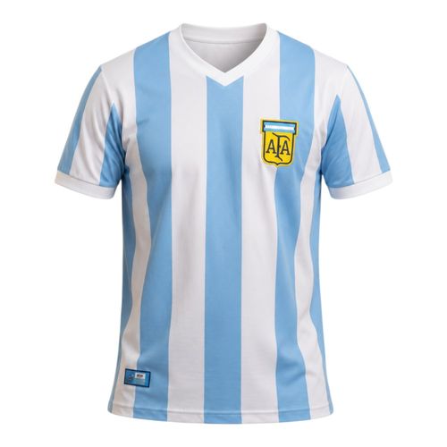 Camisa Retro Mania Argentina 1978 8493 Azul