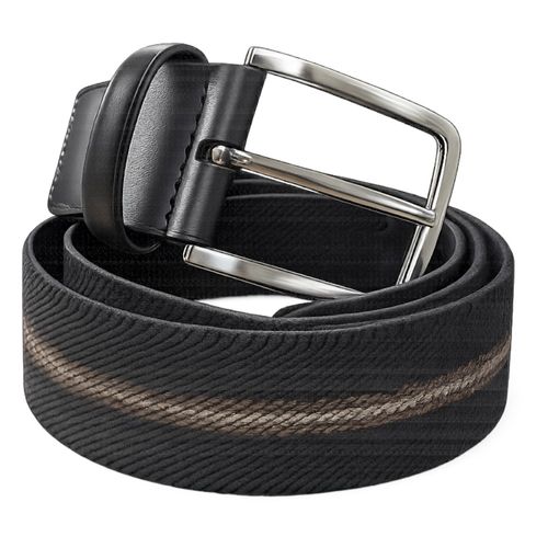 Cinto J.Shayeb America Gold 4028039 Preto