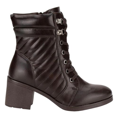 Bota Salto Mooncity Cano Curto 73202 Marrom