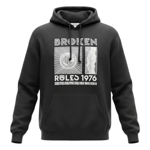 Blusa Moletom Broken Rules 540391 Preto