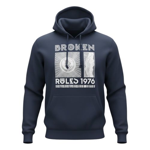 Blusa Moletom Broken Rules 540391 Marinho