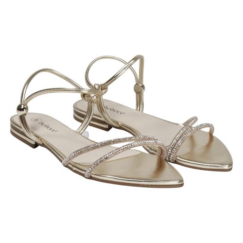 Sandália Rasteira Bebecê T2583-112 Dourado