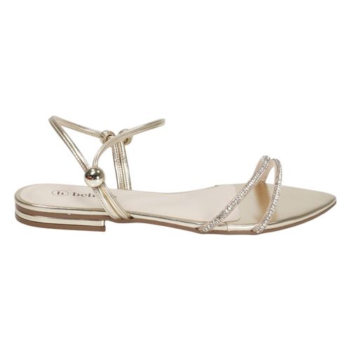 Sandália Rasteira Bebecê T2583-112 Dourado