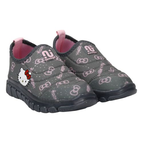 Tênis Novopé Hello Kitty 990460 Chumbo