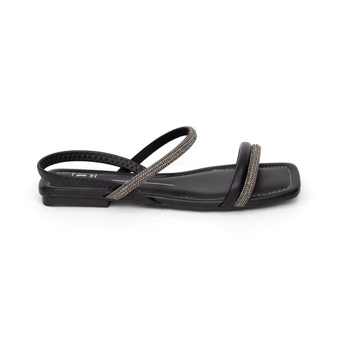 Sandália Rasteira Moleca 5462.111 Preto