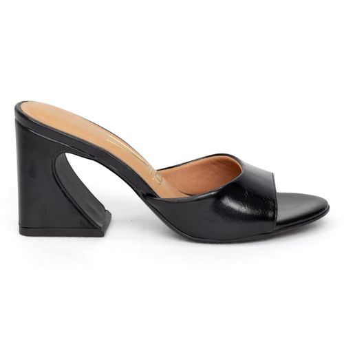 Tamanco Salto Bloco Vizzano 6588.100 Preto