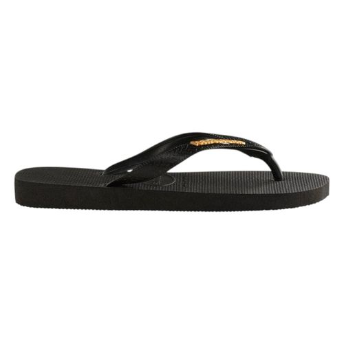 Chinelo Havaianas Top Logo Metallic 4127244 Preto