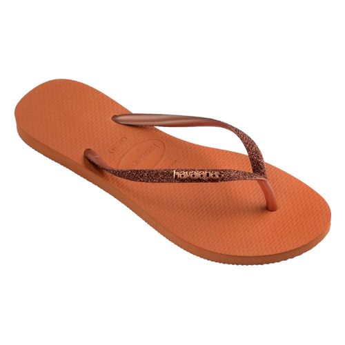 Chinelo Havaianas Slim Glitter II 4146975 Laranja