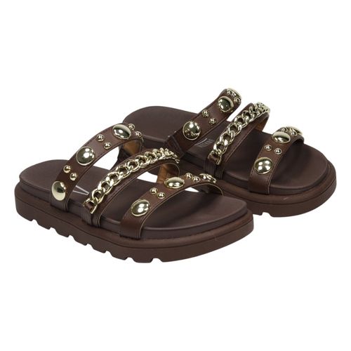 Tamanco Rasteiro Vizzano 6510.102 Chocolate