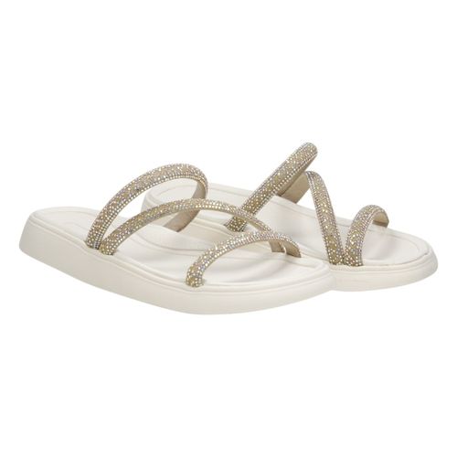 Tamanco Rasteira Moleca 5469.321 Creme