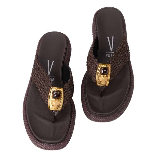 Tamanco Rasteira Vizzano 6506.133 Chocolate
