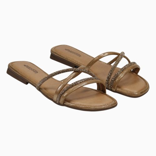 Tamanco Rasteira Mississipi J2783 Bronze