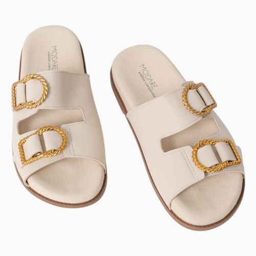 Tamanco Rasteira Modare 7223.106 Creme