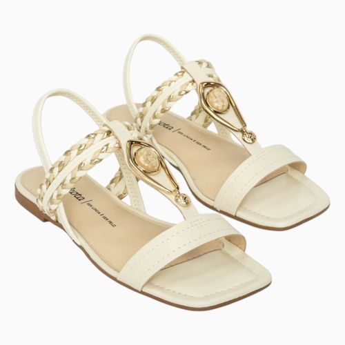 Sandália Rasteira Dakota Db944 Creme