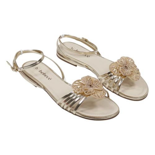Tamanco Rasteira Bebece T1028-573 Dourado