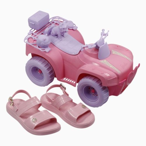 Sandália Grendene Barbie 23346 Rosa Claro