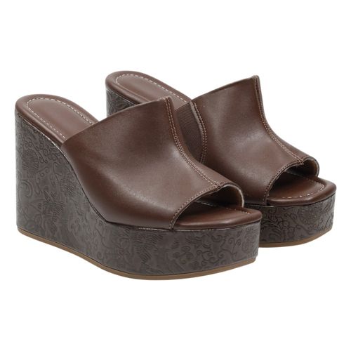 Tamanco Anabela Vizzano 6590.102 Chocolate