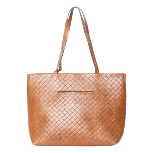 Bolsa Classe Couro 30362 Tramado Nocciola
