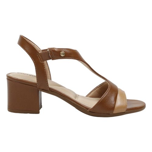Sandália Salto Comfortflex 2657406 Marrom