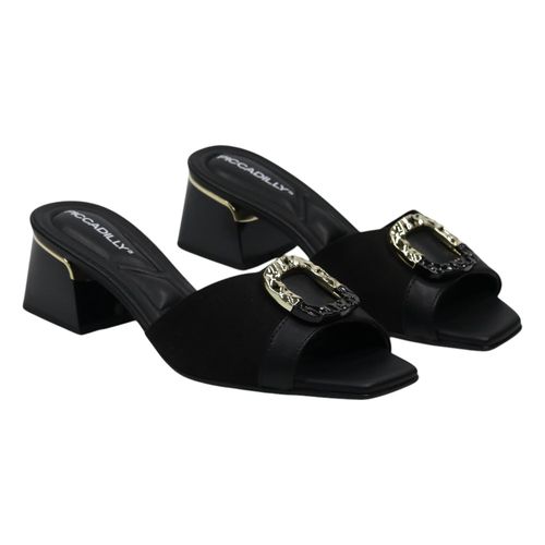 Tamanco Salto Piccadilly 543112 Preto