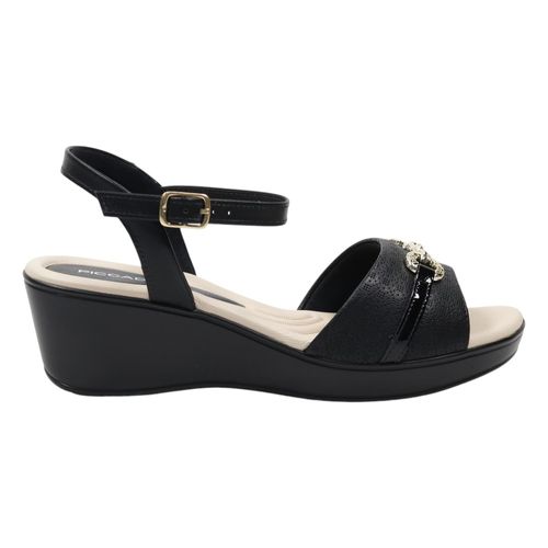 Sandália Anabela Piccadilly 540439 Preto