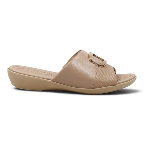 Tamanco Rasteira Usaflex UD33001 Nude