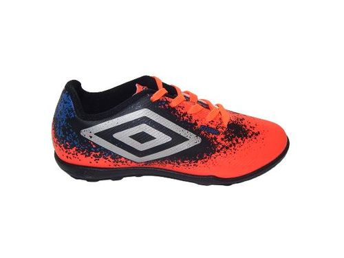 Chuteira Society Infantil Umbro 081 - Coral/Prata/Preto