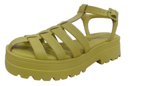 Sandália Rasteira Ramarim  Verde