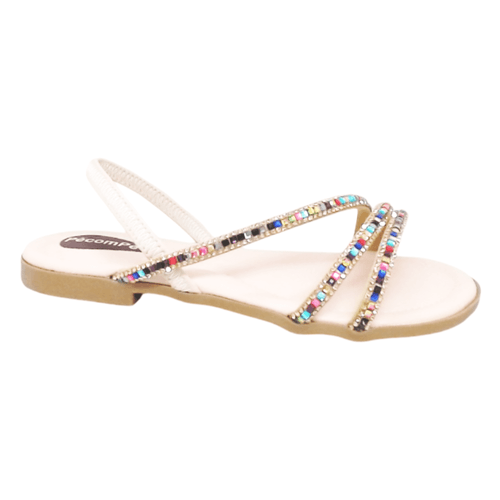 Sandália Pé Com Pé Nude