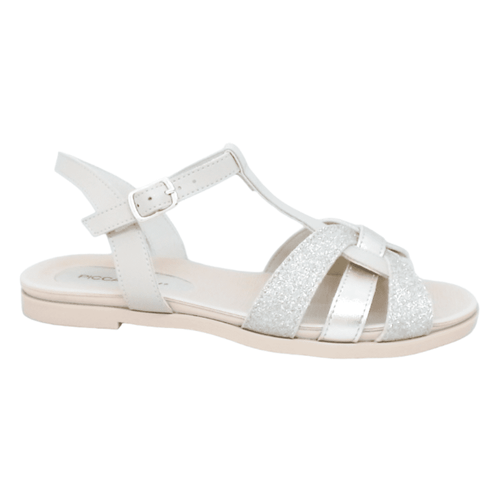 Sandália Rasteira Piccadilly Marfim