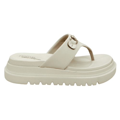 Tamanco Rasteira Modare Creme