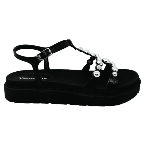 Sandália Rasteira Via Marte Preto